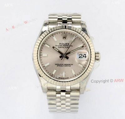 31mm Rolex Watch For Sale Rolex Datejust Silver Face Watch 